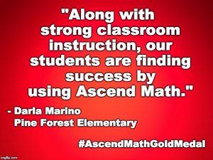 Pine Forest Elementary has been awarded an Ascend Math Gold Medal for 2018! #AscendMathGoldMedal