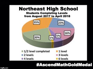 Northeast High School has been awarded an Ascend Math Gold Medal for 2018! #AscendMathGoldMedal