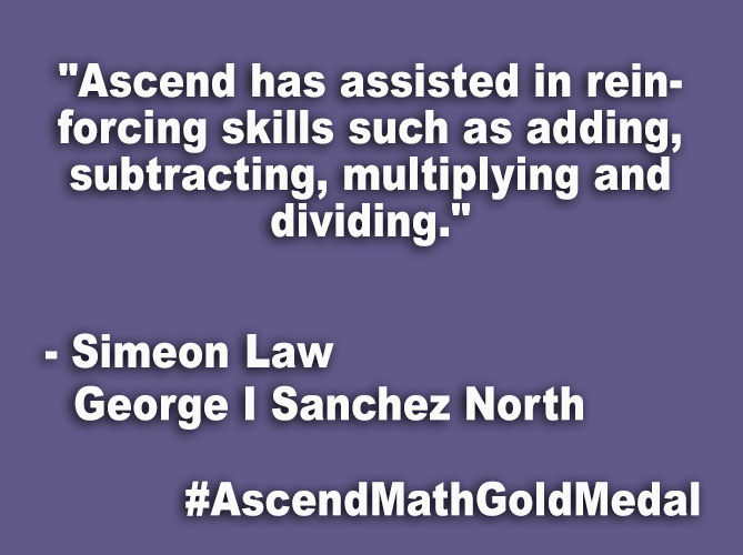 Ascend Math 2019 Gold Medal Honorees - Ascend Math